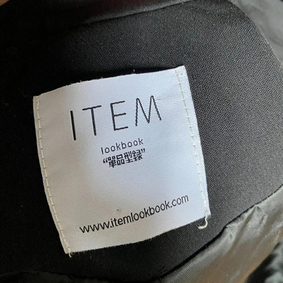ITEM Lookbook Black Unique Asymmetrical Closure Fitted Blazer 2/4 - Picture 8 of 8